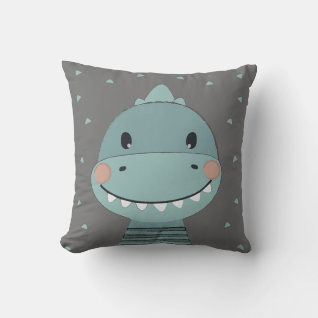 Dragon Cute Cartoon Kids Baby Pillow (Front)