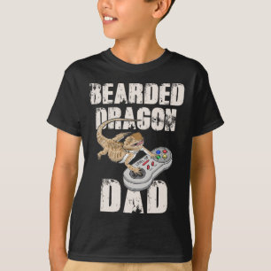 Dragon Dad Video Game Reptiles Pagona Gamers T-Shirt