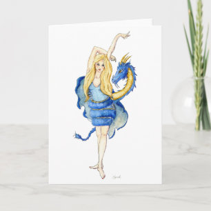 Dragon Dancer Greeting Card