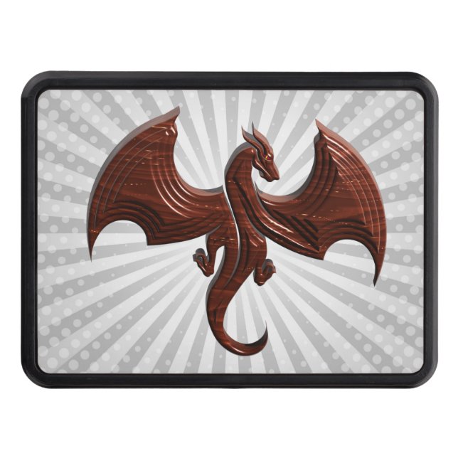 Dragon Dark Oak Trailer Hitch Cover (Front)