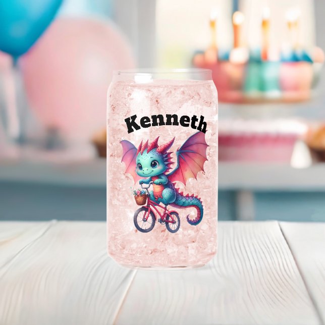 Dragon de bébé aventurier à vélo au printemps (Insitu (Baby Shower))