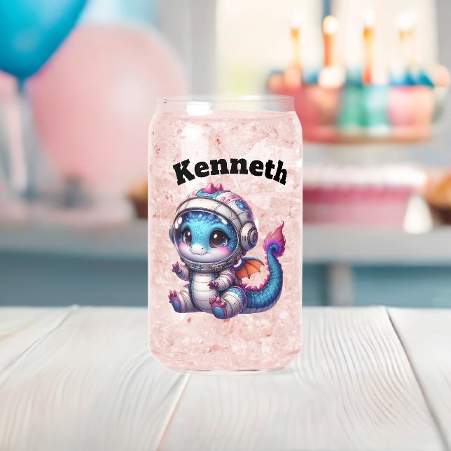 Dragon de bébé dans le casque explorant l'espace (Insitu (Baby Shower))