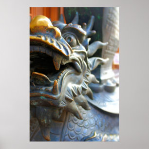 Dragon de bronze - Shanghai, Chine Poster