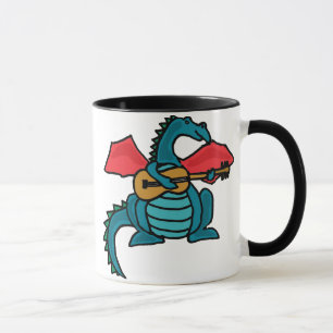 Dragon de CL jouant la tasse de guitare