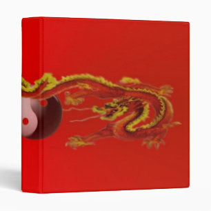 Dragon de feu avec Yin-Yang Avery Classeur