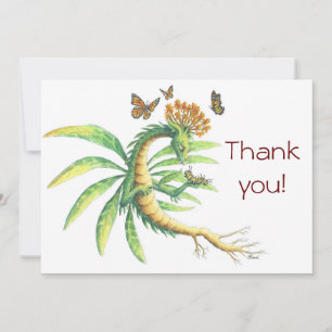 Dragon de Milkweed et monarques - carte de