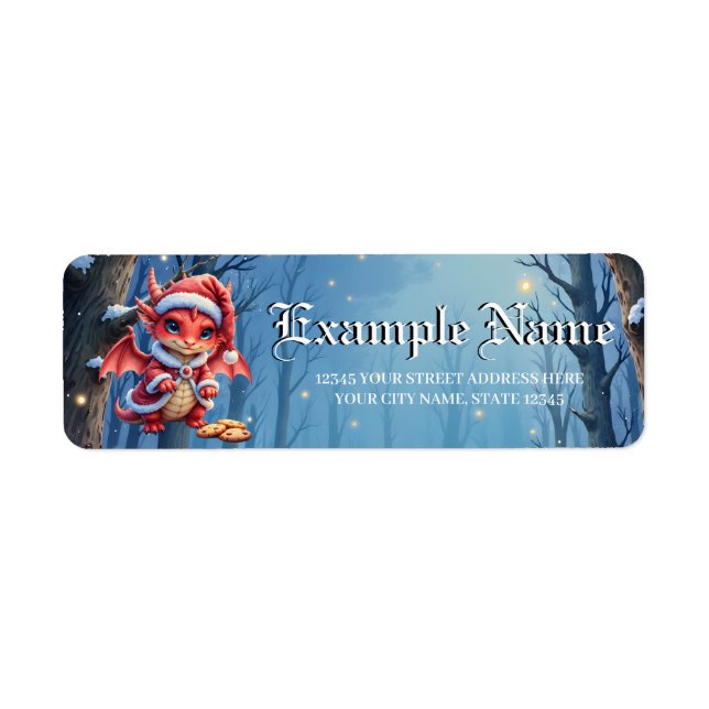 dragon de Noël, trop mignon pour être arrêté (Devant)