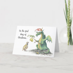 Dragon de perdrix - carte de voeux