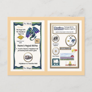 Dragon de table périodique - Carte Molybdène