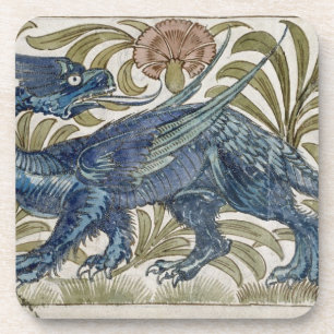 'Dragon' design for a tile (w/c on paper) Coaster