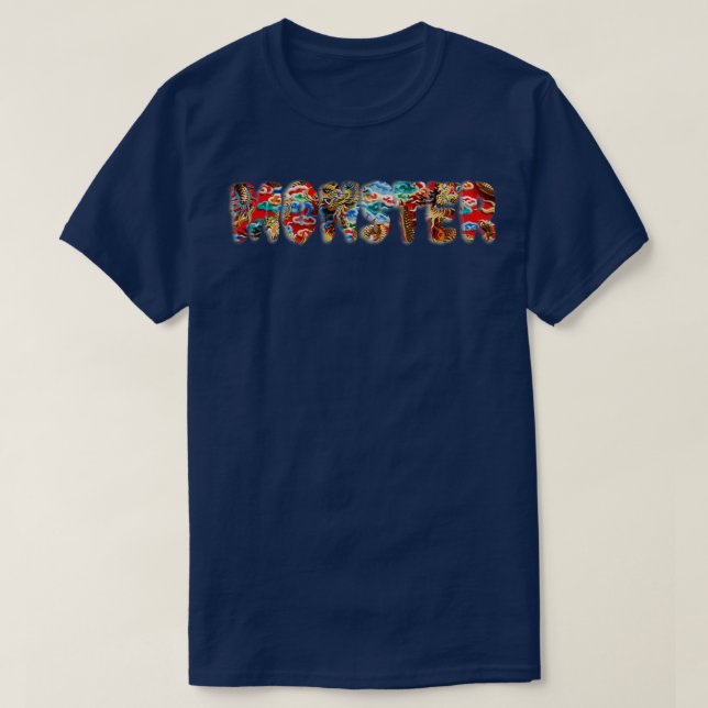 Dragon design in monster spelling T-Shirt (Design Front)