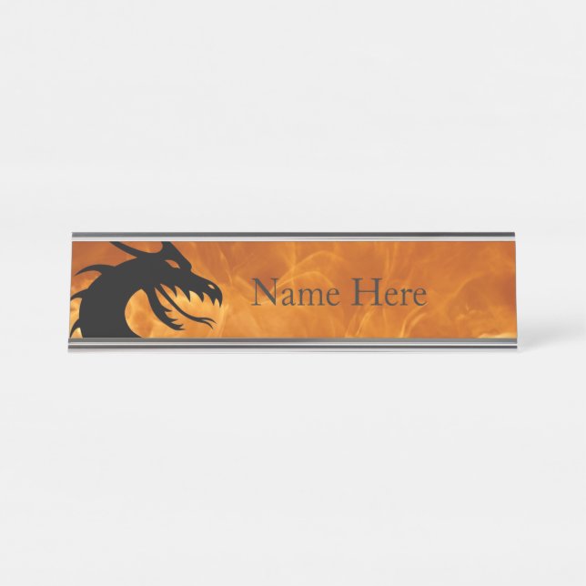 Dragon Desk Name Plate (Front)