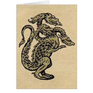Dragon d'or à trois têtes