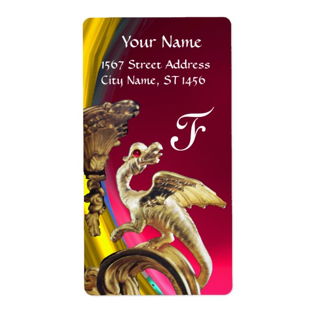 DRAGON D'OR PINK FUCHSIA RUBY Monogramme (Devant)