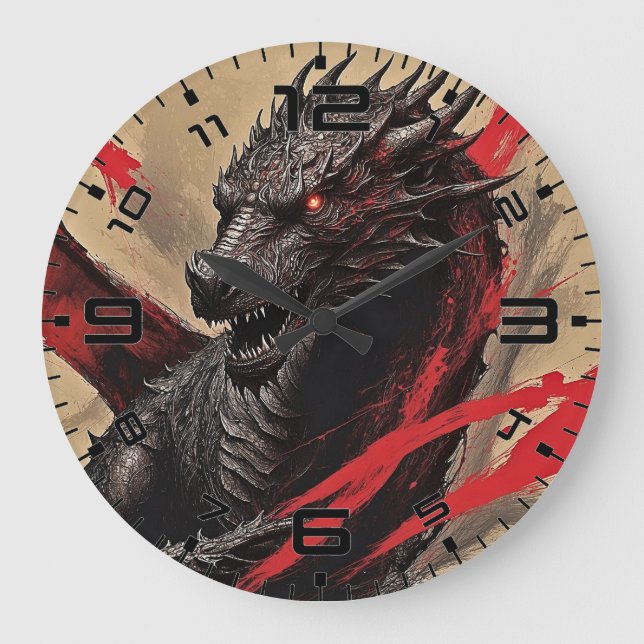 Dragon Dreamscape Wall Clock (Front)