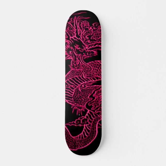 Dragon Element Retro Skateboard Deck (Front)