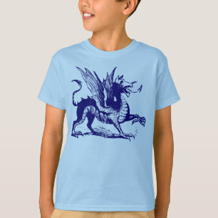 Dragon Engraving - Deep Navy T-Shirt