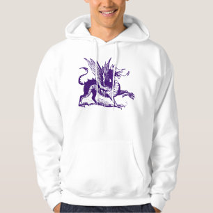 Dragon Engraving - Deep Purple Hoodie