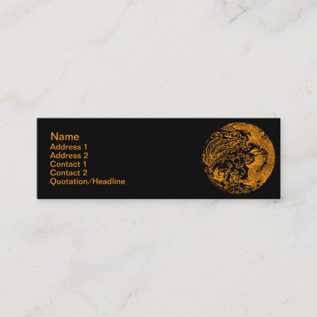 Dragon et Carte de visite Phoenix (Devant)