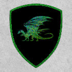 Dragon Extraordinaire en mosaïque verte