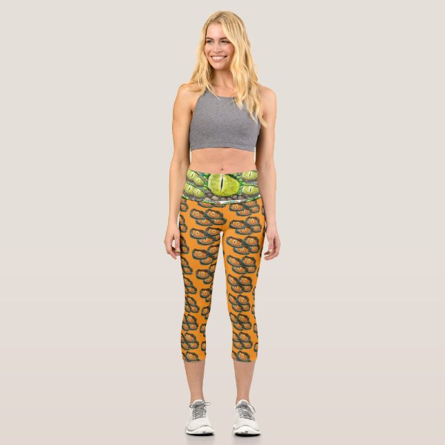 Dragon Eye Capri Leggings (Front)