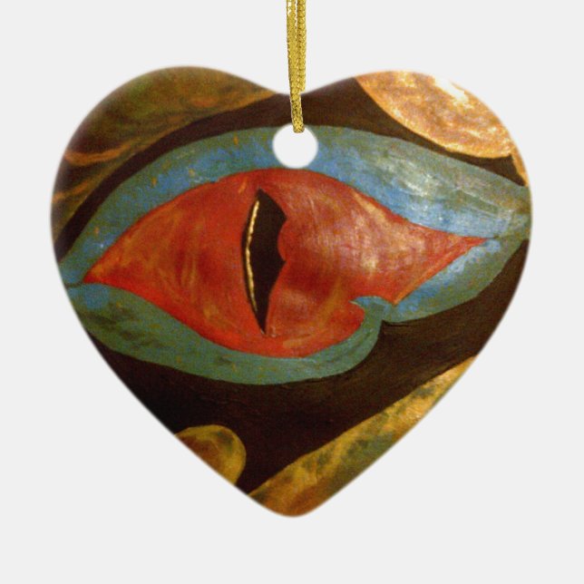 dragon eye ceramic ornament (Front)