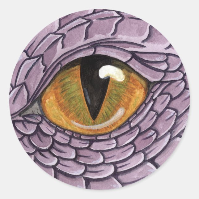 Dragon Eye Classic Round Sticker (Front)