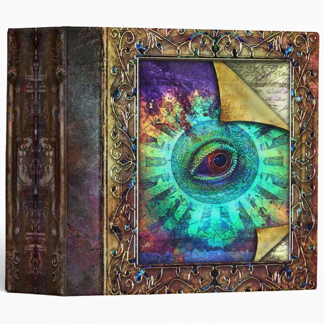 Dragon Eye Curling Pages Ancient Tome Binder (Front/Spine)