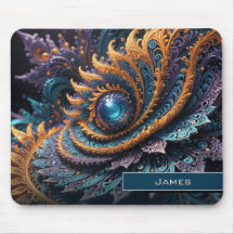 Dragon Eye Modern Abstract Geometric Fractal Name