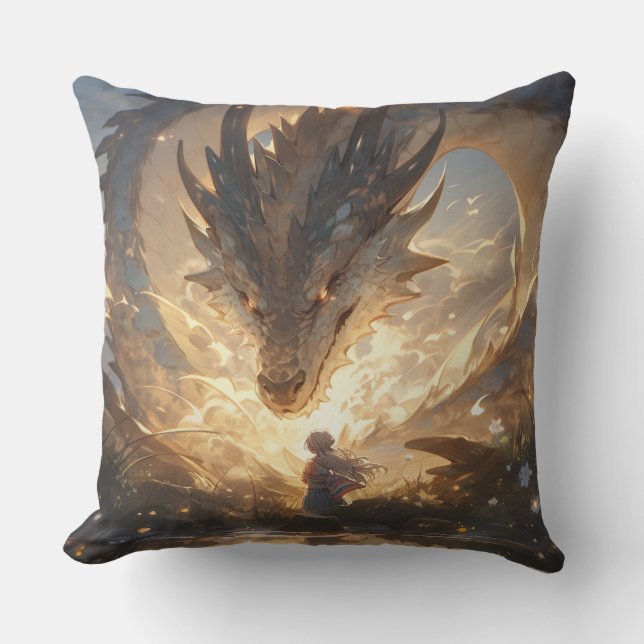 Dragon eye throw pillow (Front)