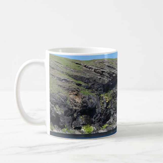 Dragon Face Rock Cliffs Skye Coffee Mug (Left)