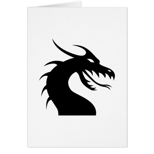 Dragon Face Silhouette (Front)