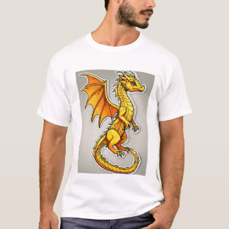 Dragon Family Gathering: Exquisite 2D Vector Art T T-Shirt