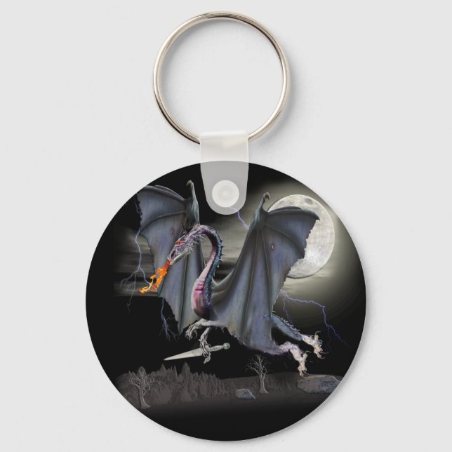 Dragon Fantasy art Keychain (Front)