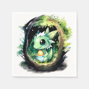Dragon Fantasy Baby Shower Napkin