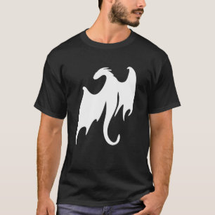 Dragon Fantasy Book Nerd Geek Dragons Silhouette T-Shirt