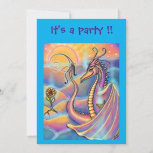 Dragon fantasy By Renee L. Lavoie for kids Invitation