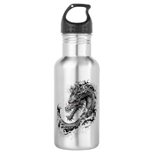Dragon Fantasy Wild Animal Illustration Art Tattoo 532 Ml Water Bottle