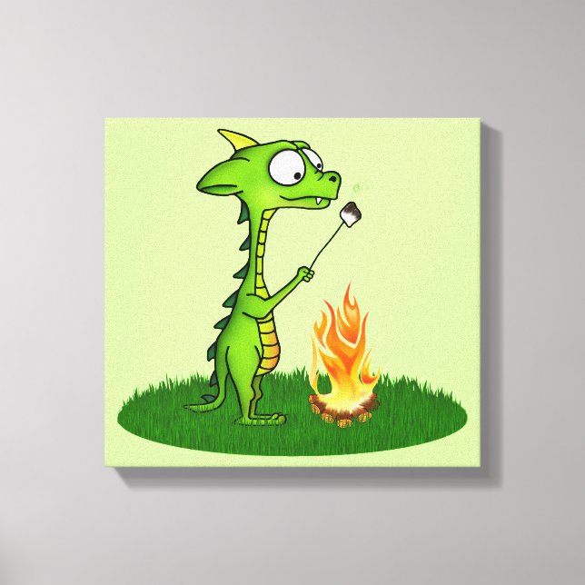 Dragon Fire Canvas Print (Front)