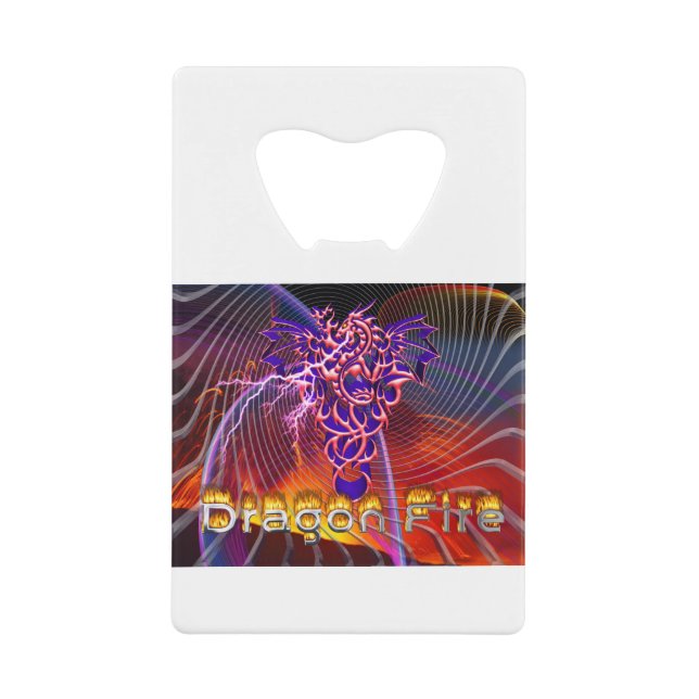 Dragon Fire Credit Card Bottle Opener (Front)