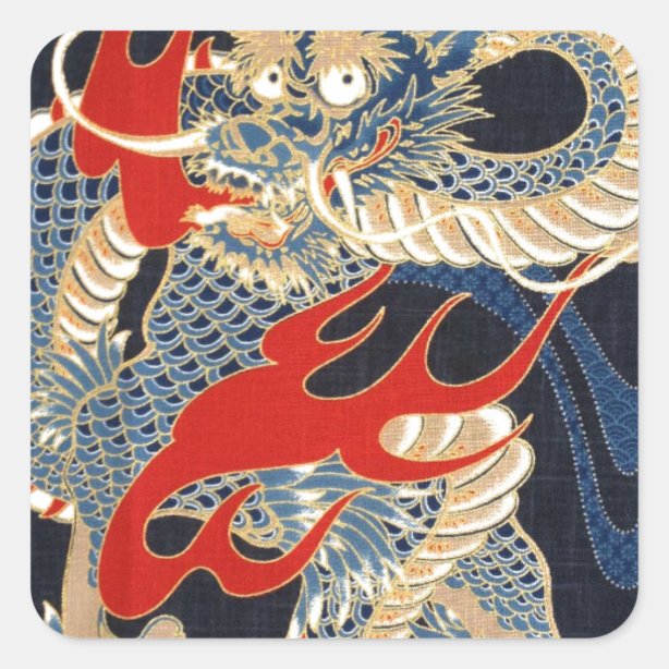 Japanese Dragon Stickers Zazzle CA
