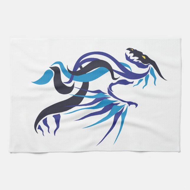 Dragon Fire Kitchen Towel (Horizontal)