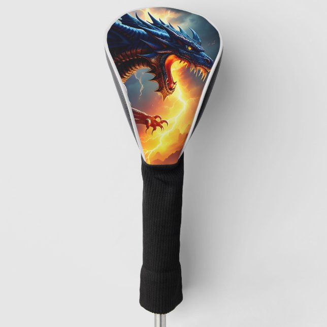 Dragon Fire Lightning Fight Two Golf Head Cover (Front)