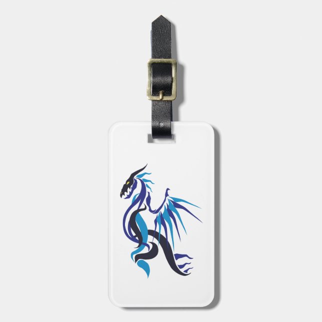 Dragon Fire Luggage Tag (Front Vertical)