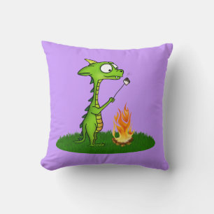 Dragon Fire Throw Pillow