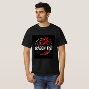 Dragon Fist Fire in Golden T-Shirt