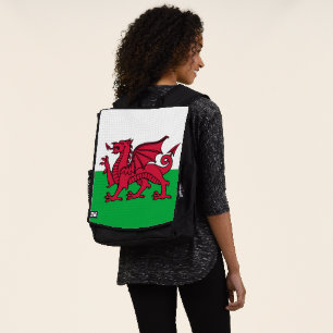 Dragon Flag of Wales, Celtic Welsh National Flag Backpack