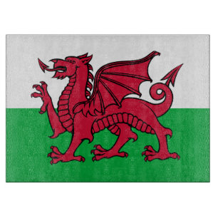 Dragon Flag of Wales, Celtic Welsh National Flag Cutting Board