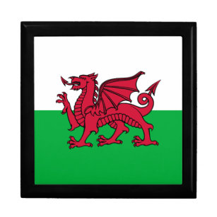 Dragon Flag of Wales, Celtic Welsh National Flag Gift Box