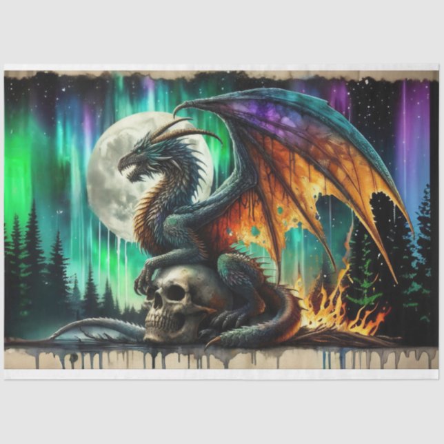 Dragon Flame Tissue Paper (Front)